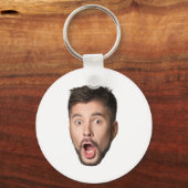 Custom Face Funny Beer Bachelor Party Personalized Sleutelhanger (Voorkant)