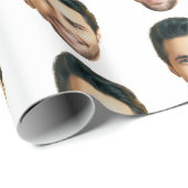 Custom Face | Funny Custom Heads Photo Gift Wrap Cadeaupapier (Rol Hoek)