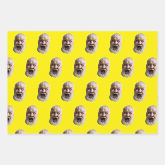 Custom Face Gift Wrap Inpakpapier Vel (Voorkant 3)