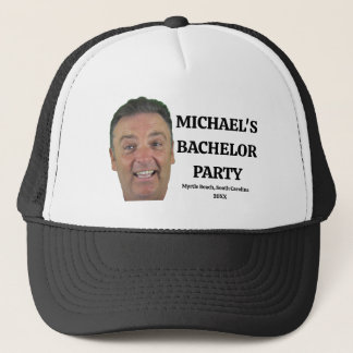 Custom Face Groom Hat | Groomsman Trucker Cap