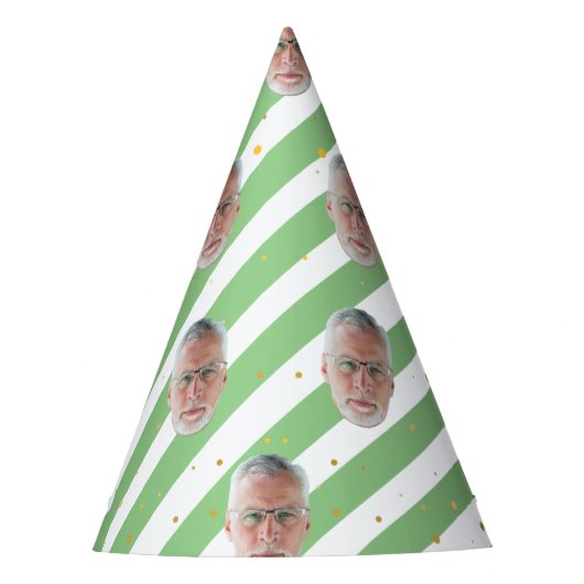 Custom Face Happy Birthday Decorations Supplies Feesthoedjes (Voorkant)