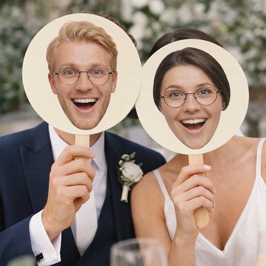 Custom Face Him or Her Game Paddles  Handwaaier