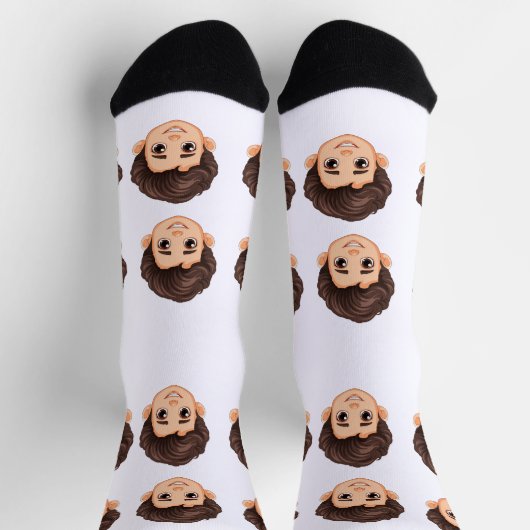 Custom Face Personalized Photo Picture Sokken (Top)