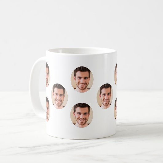 Custom Face Photo Personalized Coffee Mug (Devant gauche)