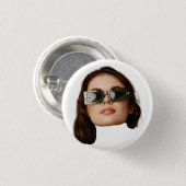 Custom Face Photo Ronde Button 3,2 Cm (Voorkant /achterkant)