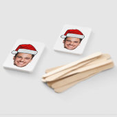 Custom Face Photo Santa Hat Christmas Handwaaier (Niet-gemonteerd)