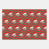 Custom Face Photo Sneeuwman Wrapping Paper Sheets (Voorkant 2)