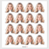 Custom Face Sticker | Stickers van je foto (Vel)