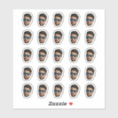 Custom Face Stickers Personalized 20 Photos Face (Feuille)