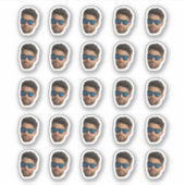 Custom Face Stickers Personalized 20 Photos Face (Devant)