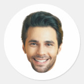 Custom Face Stickers Personalized Face Photo (Devant)