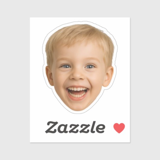 Custom Face Stickers Personalized Face Photo (Feuille)