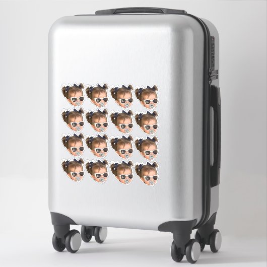 Custom Face Stickers Personalized Face Photo (Sur valise)