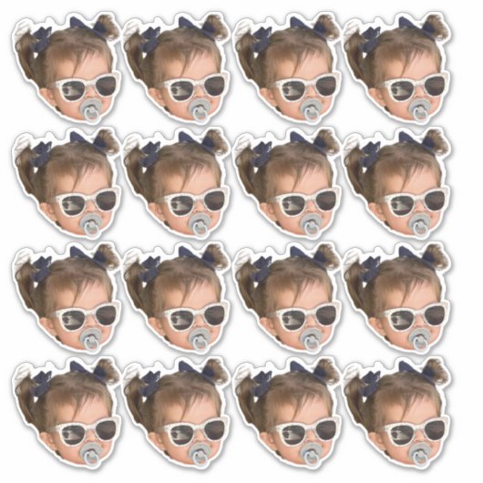 Custom Face Stickers Personalized Face Photo (Devant)