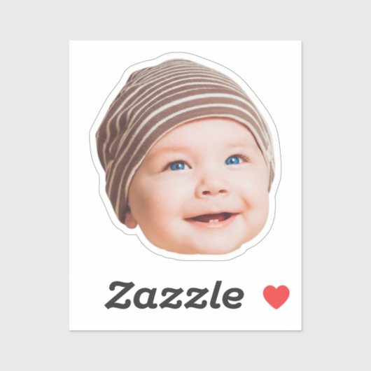 Custom Face Stickers Personalized Face Photo (Feuille)