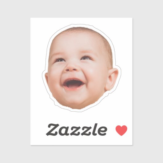 Custom Face Stickers Personalized Face Photo (Feuille)