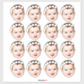 Custom Face Stickers Personalized Face Photo (Feuille)