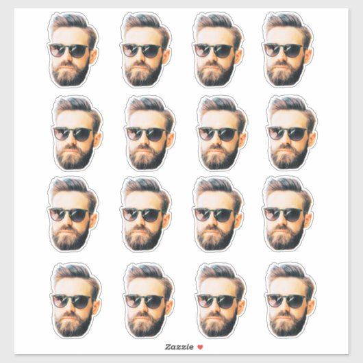 Custom Face Stickers Personalized Face Sticker (Feuille)