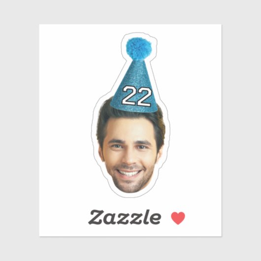 Custom Face Stickers Personalized Photo Face (Feuille)