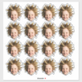 Custom Face Stickers Personalized Photo Head (Feuille)