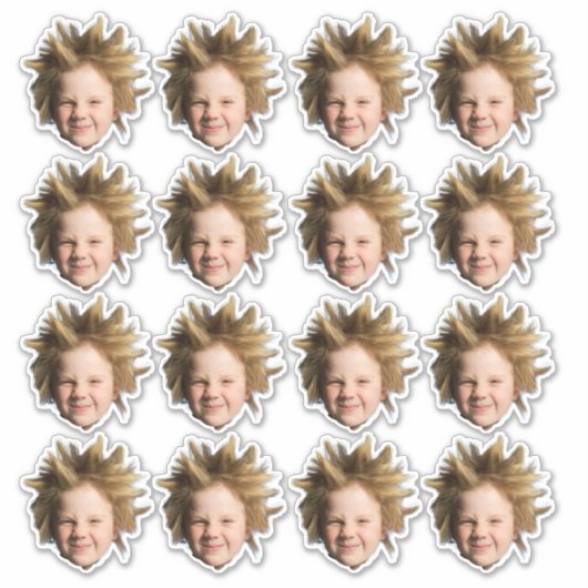 Custom Face Stickers Personalized Photo Head (Devant)