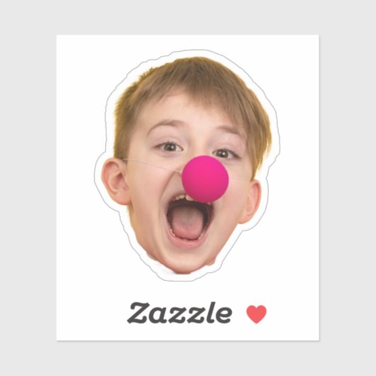 Custom Face Stickers Personalized Picture Face (Feuille)