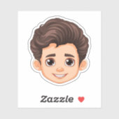 Custom Face Stickers Personalized Picture Logo (Feuille)