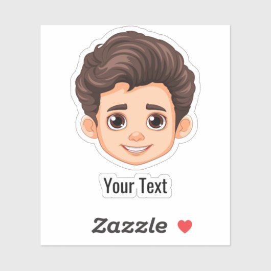 Custom Face Stickers Personalized Picture Logo (Feuille)