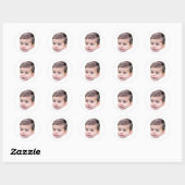 Custom Face Stickers Personalized Picture Photo (Feuille)
