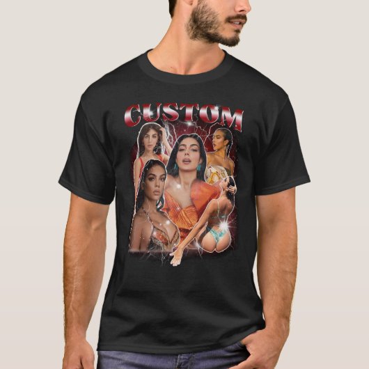 Custom Face Unisex All Size T-shirt (Voorkant)