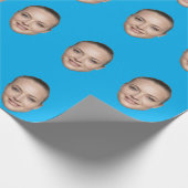Custom Face Wrapping Paper Personalized Gift  Cadeaupapier (Hoek)