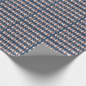 Custom Faces 4th Juli Onafhankelijkheid Sterren Pa Cadeaupapier (Hoek)