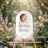 Custom Fairy First Birthday Acrylic Welcome Sign