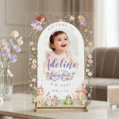 Custom Fairy First Birthday Acrylic Welcome Sign