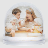 Custom Family 2 Photos | Christmas Keepsake Sneeuwbol (Voorkant)