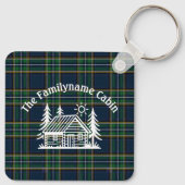 Custom Family Cabin Metal Sleutelhanger (Achterkant)