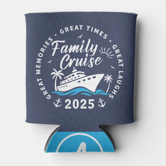 Custom Family Cruise Group Matching Cruise Trip Blikjeskoeler (Voorkant)