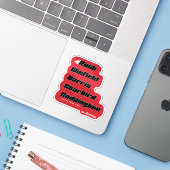 Custom Family Die Cut Sticker (Laptop met iPhone)