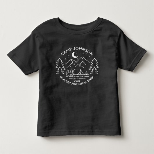 Custom Family Group Matching Camping Kinder Shirts (Voorkant)