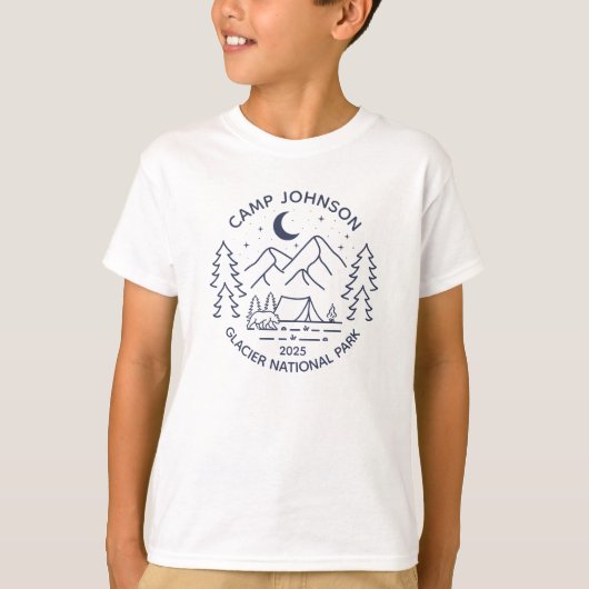 Custom Family Group Matching Camping T-shirt (Voorkant)