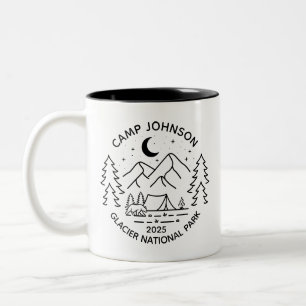 Custom Family Group Matching Camping Tweekleurige Koffiemok
