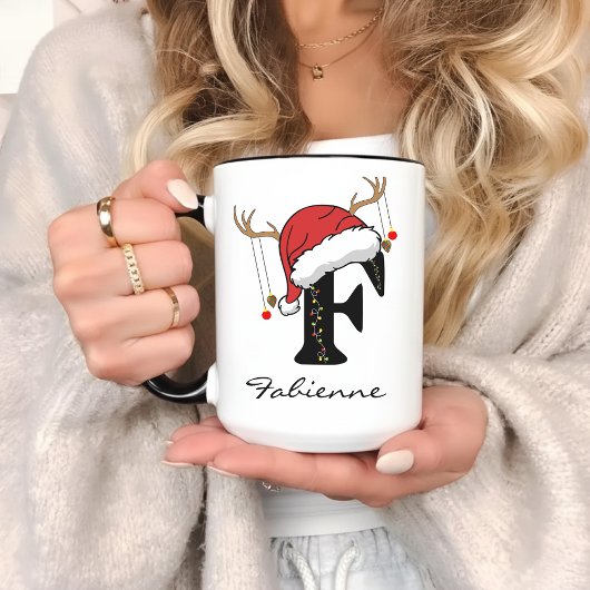 Custom Family Monogram Holiday Mug for Friends