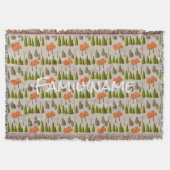 Custom Family Name Autumn Tree Pattern Blanket Deken (Voorkant)