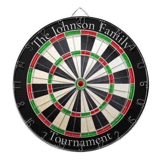 Custom Family Name Dartboard Dartbord (Voorkant)