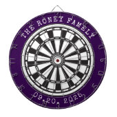 Custom Family Name Personalized Dartboards Dartbord (Voorkant)