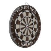 Custom Family Name Unique Dartbord (Voorkant Links)