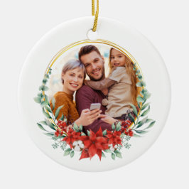 Custom Family Photo Holly Holly  Keramisch Ornament