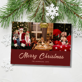 custom family photo merry christmas Card Feestdagenkaart