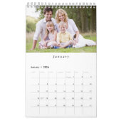 Custom Family Photo Minimalist 2025 Kalender (Jan 2026)