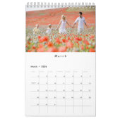 Custom Family Photo Minimalist 2025 Kalender (Mar 2026)